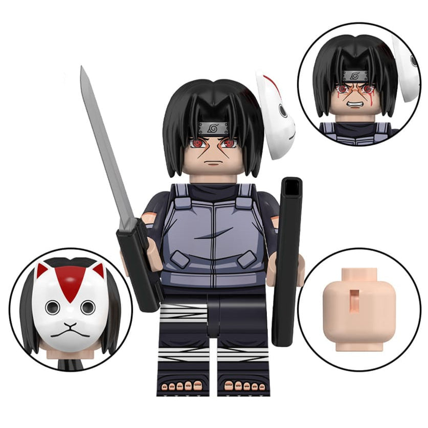 Uchiha Itachi Custom Anime Minifigure Minifigure Bricks monstertoys