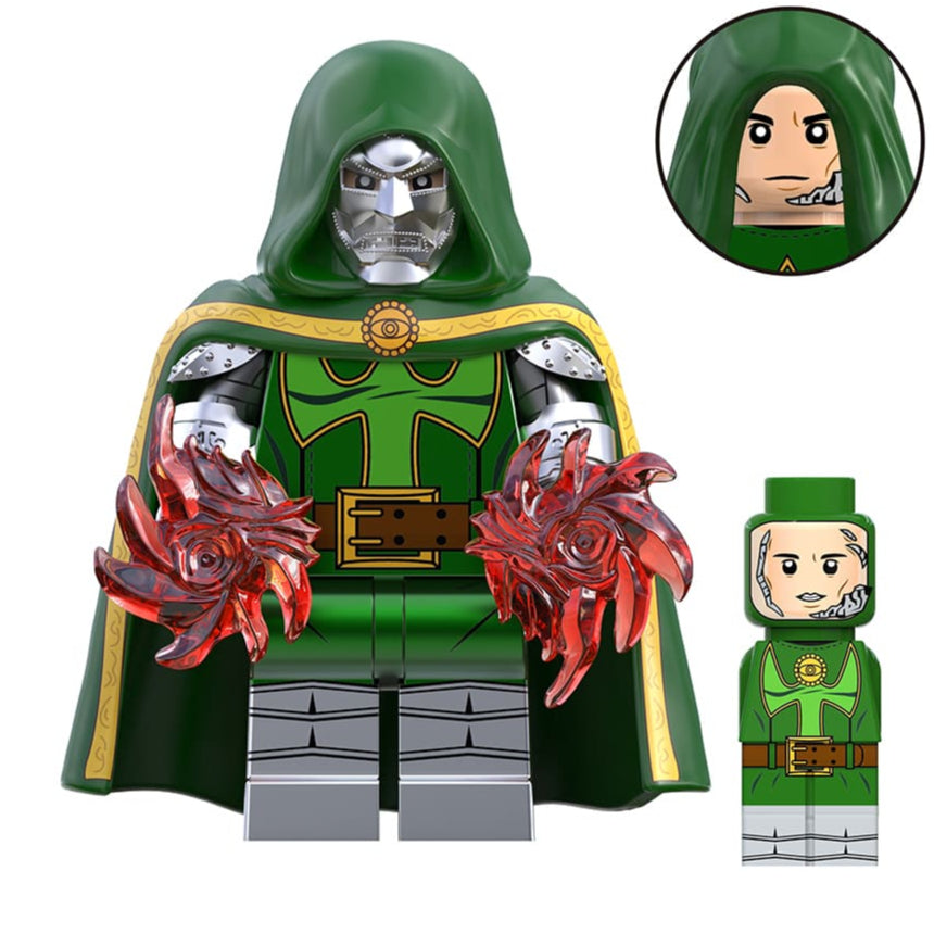 Dr Doom (Sorcerer Supreme) Custom Marvel Supervillain Minifigure Minifigure Bricks monstertoys