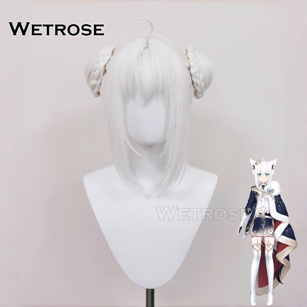 [Wetrose] Pre-Order Shirakami Fubuki 白上フブキ Hololive JP 1st Solo Live Outfit  Cosplay Wig