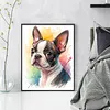 Boston Terrier Dog-11CT Stamped Cross Stitch 40*50cm/15.75*19.69in tapestrymarket