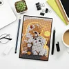 Katze Kristall Notizblock Skizzenbuch - 5d DIY Handwerk Notizbuch