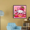 Diamond Painting -5D Round Partial AB Drill Strawberry Kitty(35x35cm)