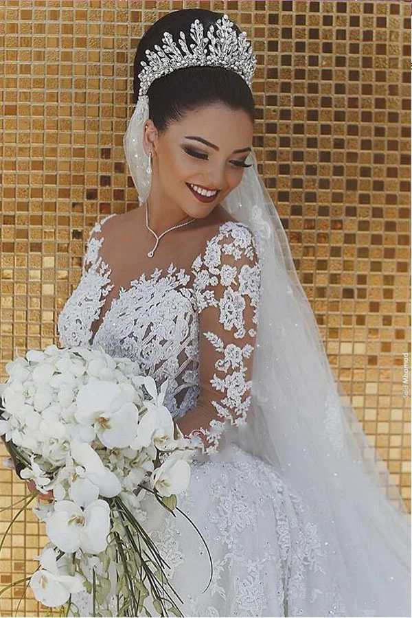 Mermaid Lace Wedding Dress White Wedding Gowns Birthday Outfit