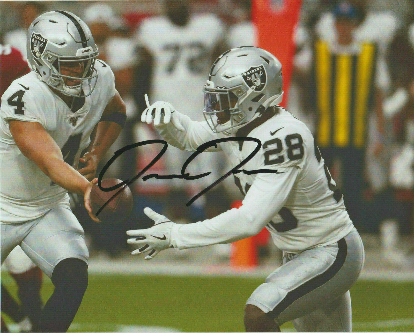 Josh Jacobs Autographed Signed 8x10 Photo Poster painting ( Raiders ) REPRINT