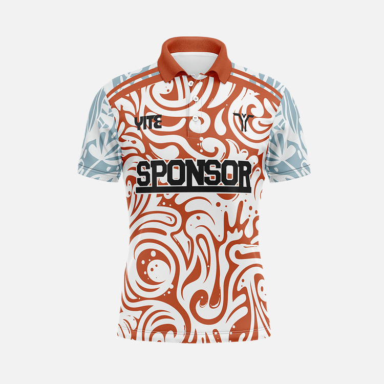 YITE | LP24-020-Orange And Blue Polo Shirts Uniform