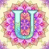 （Multi-Style)Mandala Alphabetr A-Full Round Diamond Painting 30*30CM