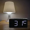 LED Digital Alarm Clock with USB Port Snooze Table Clock Electronic Clock