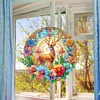 Diamond Painting Stained Glass Flower Moose Sun Catcher Pendant for Office Decor