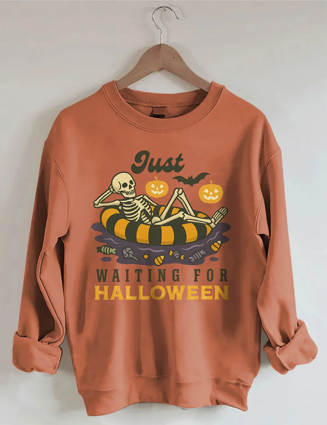 Just Waiting For Halloween Sweatshirt