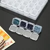 28 Lattices Transparent Container Diamond Painting Accessories Storage Box
