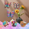 3D Wooden Diamond Art Butterfly Wall Decor Kit - DIY Sparkling Butterfly Craft for Home Decoration