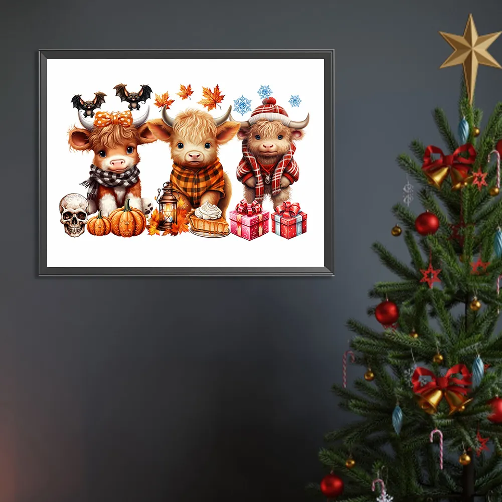 Diamond Painting - Full Round Drill - Halloween Yak(Canvas|40*30cm)