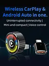 CarPlay Wireless Adapter for Android Plug and Play Compatible with Most Cars Smart Car Screen Mirroring Adapter Low Latency (Not for HUAWEI & Hicar)