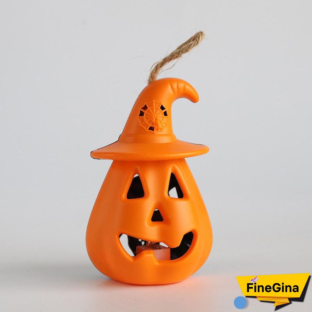 Skeleton Designed Halloween Gradient Color Pumpkin Lights