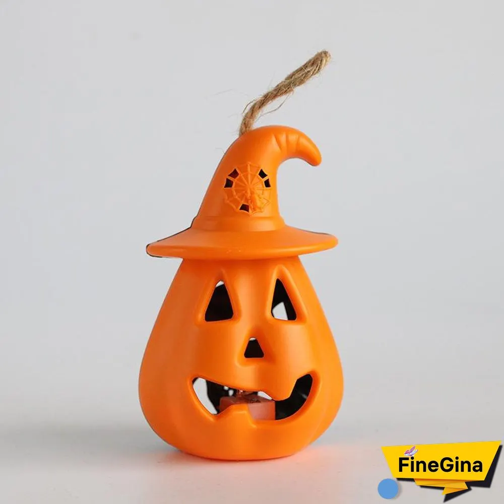 Skeleton Designed Halloween Gradient Color Pumpkin Lights