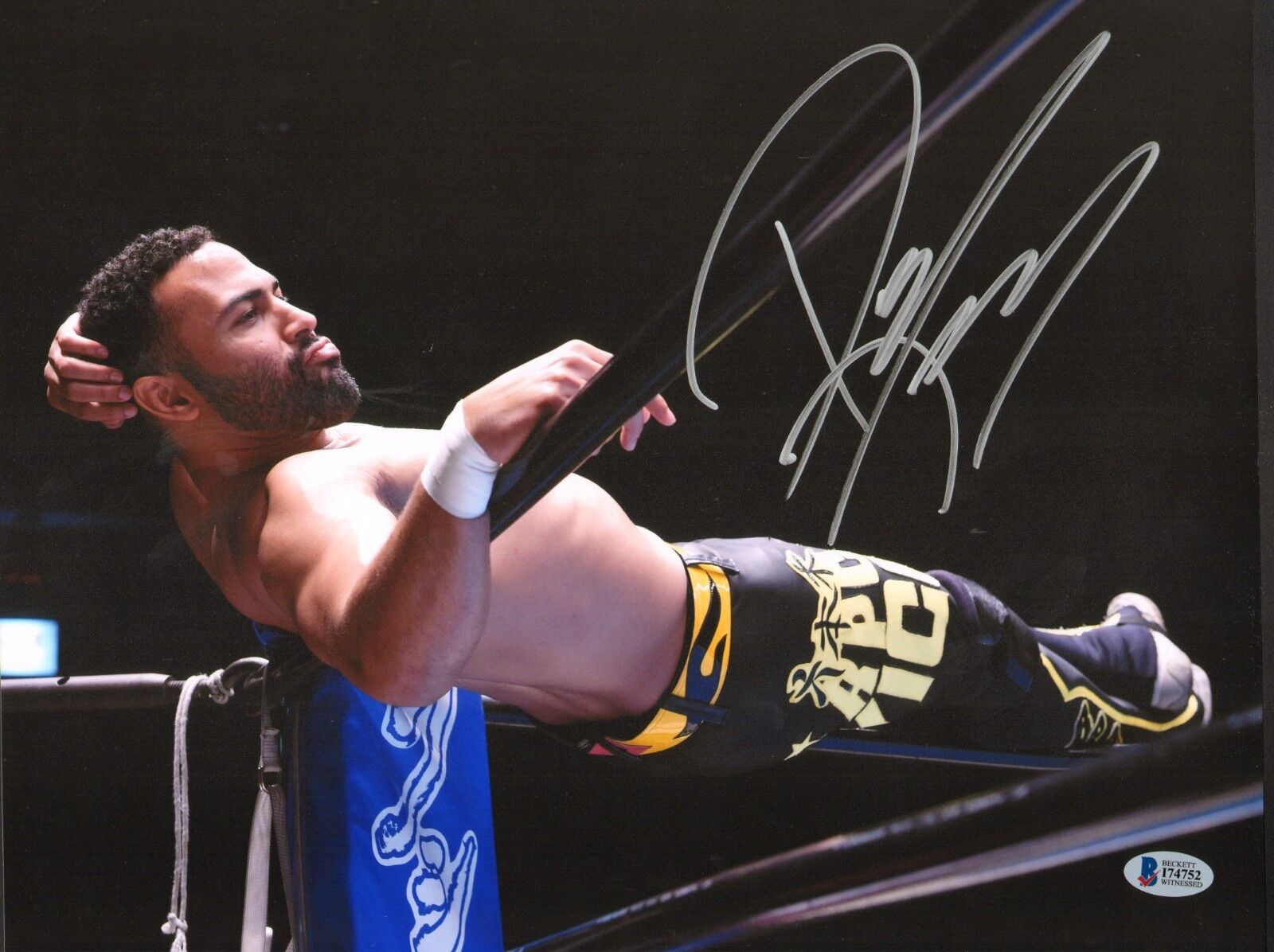 Rocky Romero Signed 11x14 Photo Poster painting BAS Beckett COA New Japan Pro Wrestling NJPW ROH