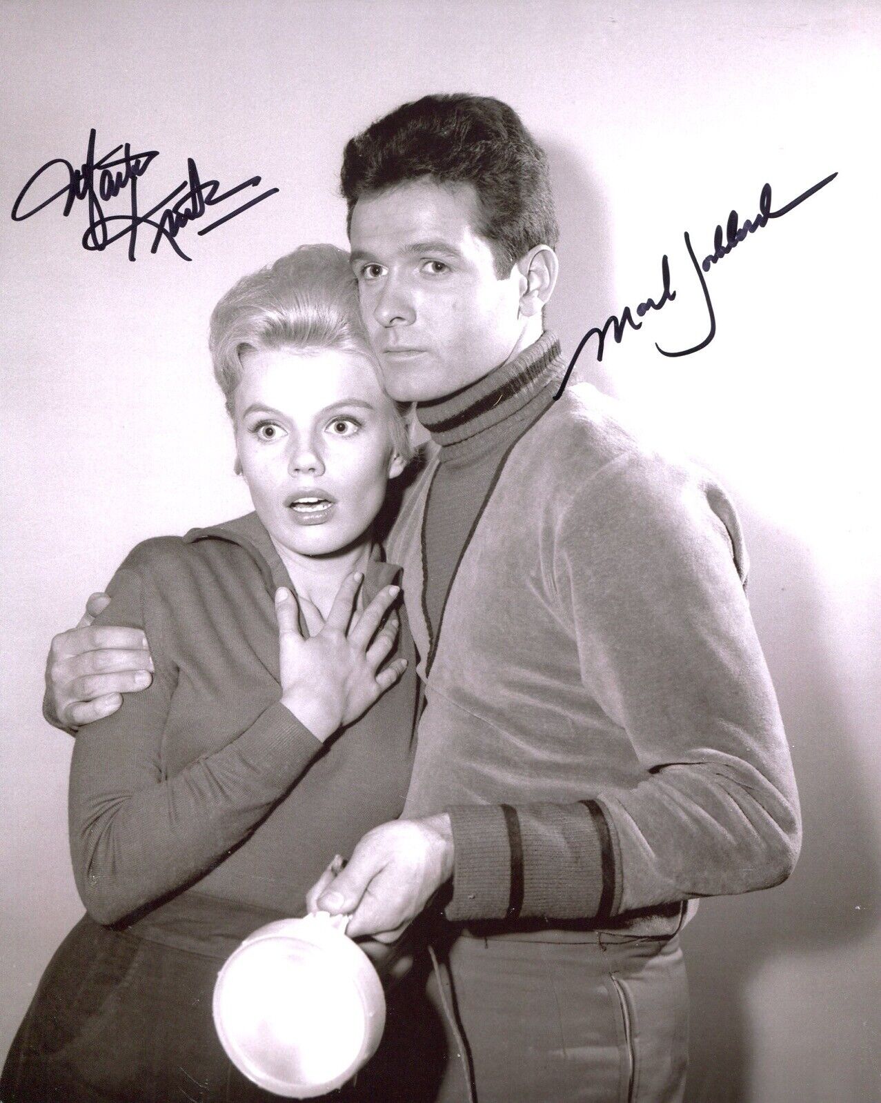 Lost In Space Photo Poster painting signed by Mark Goddard & Marta Kristen - UACC DEALER