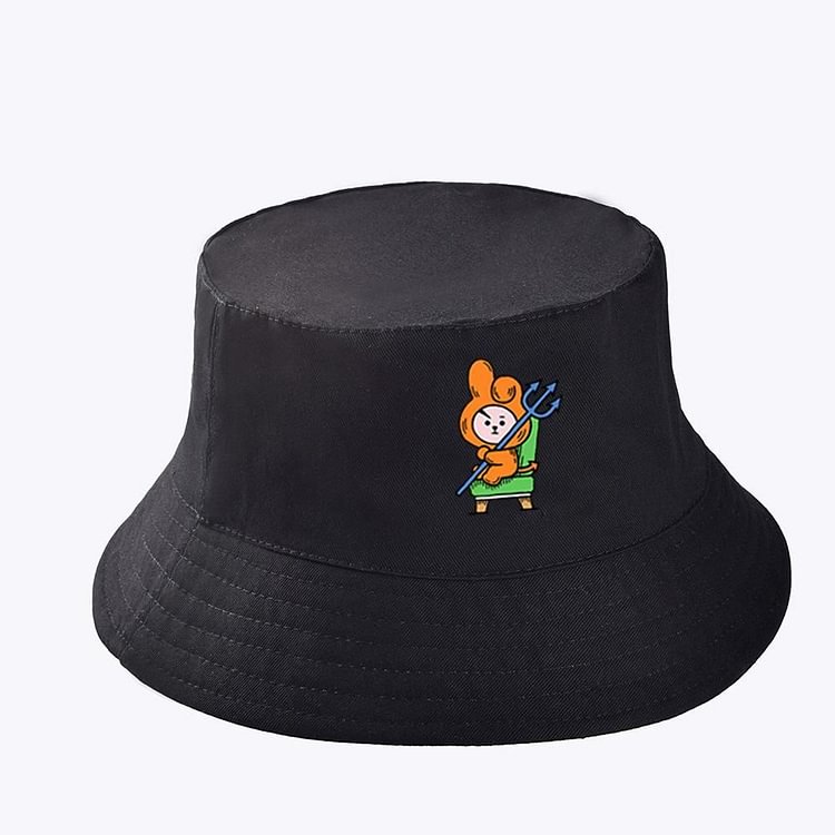 BT21 X Halloween fisherman Bucket Sun Hat