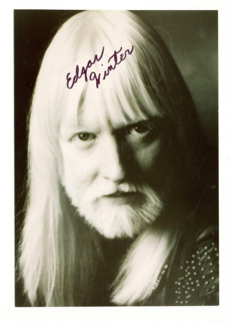 EDGAR WINTER Signed Photo Poster paintinggraph - Rock Singer / Guitarist - preprint