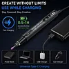 39Pcs Portable Cordless Engraving Pen with LED Digital Display Mini Electric Rotary Tool Kit 6-Speed Adjustable Rechargeable Multifunctional Tools for DIY Sanding Polishing Drilling