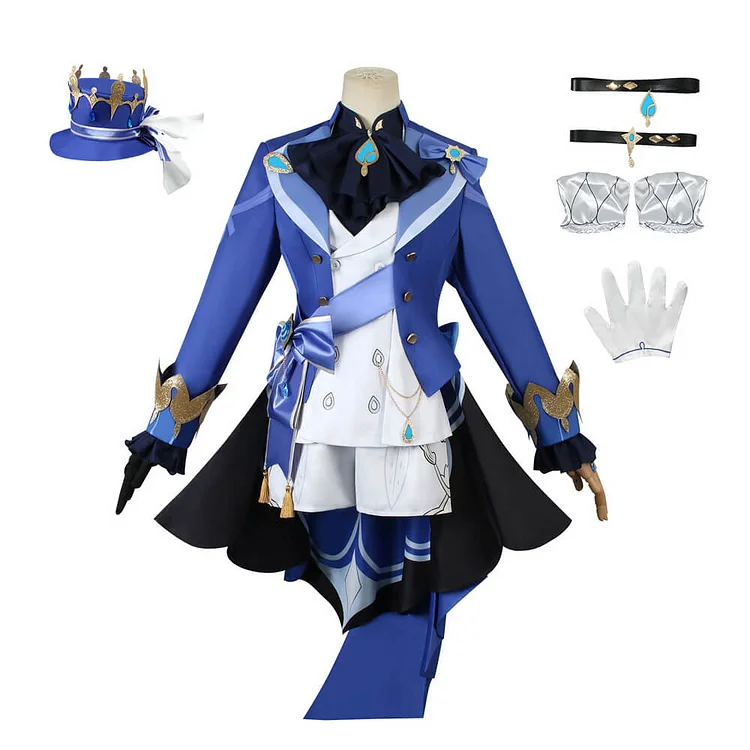 Focalors Cosplay Costume God Of Justice Furina Outfit Full Set With Hat ...