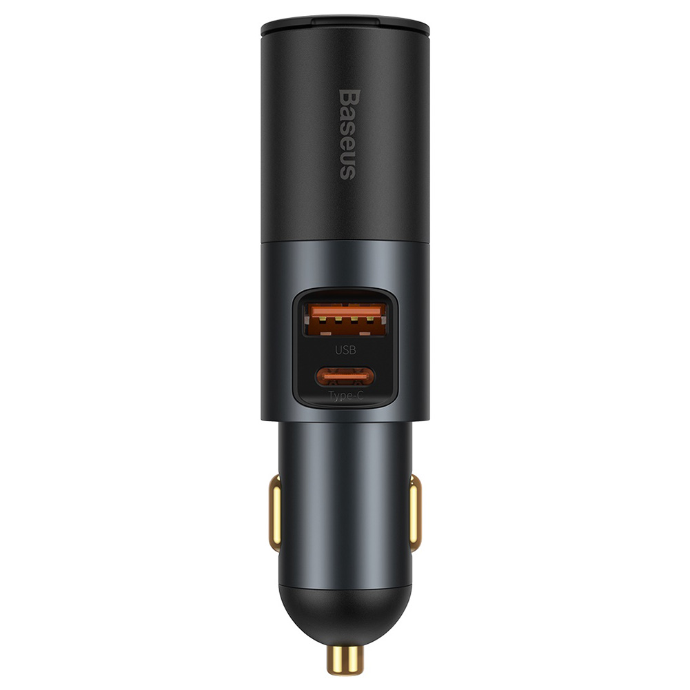 

Baseus 60W Car Charger 60W Cigarette Lighter Socket Splitter, Usb+usb, 501 Original