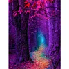 >SALE<(DE1646) Square Diamond Rhinestone Picture DIY Purple Forest Art Diamond Painting 50x70cm