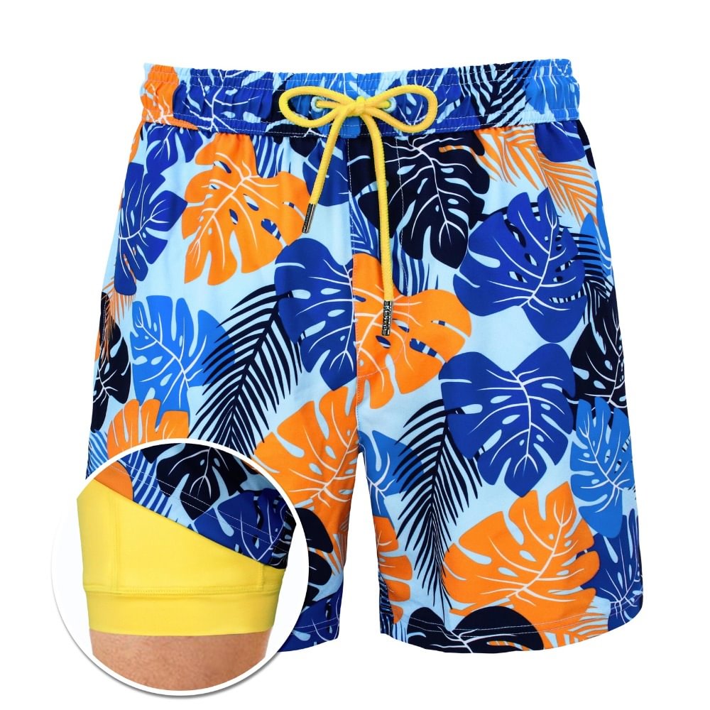 Leaves - Compression Liner Hybrid Shorts
