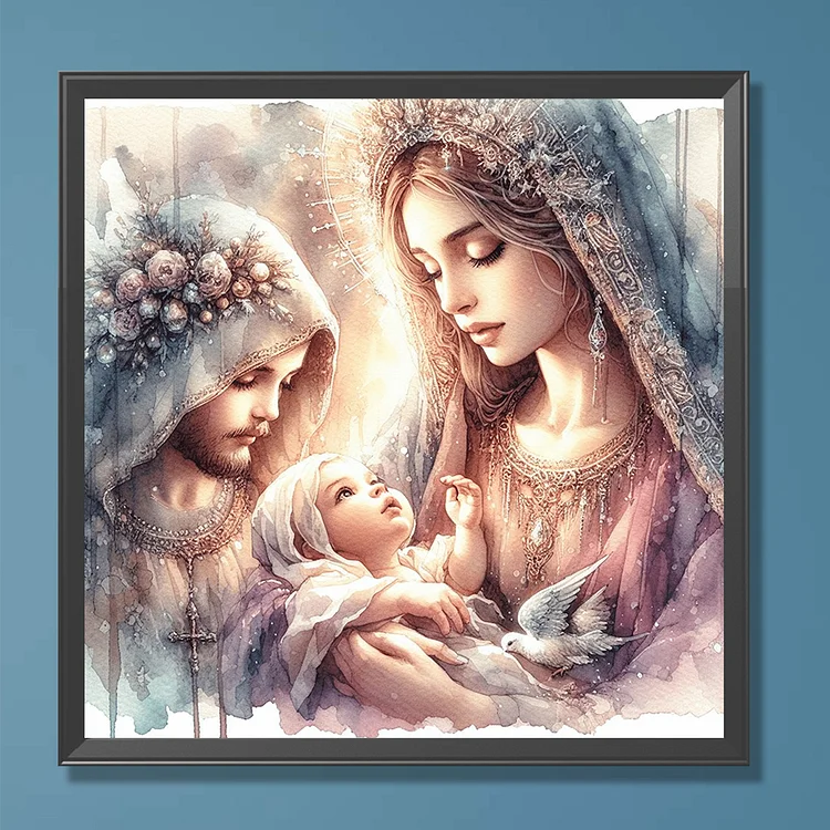 liziciti DIY Religion Diamond Painting KitAdults,Virgin Mary 5D Art Dot Diamond Painting,Mother Mary Crystal Rhinestones PicturesHome Wall Decor