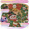 Wreath Snowman DIY Special Shaped Drill Diamond Painting Kit Framed 20x20cm
