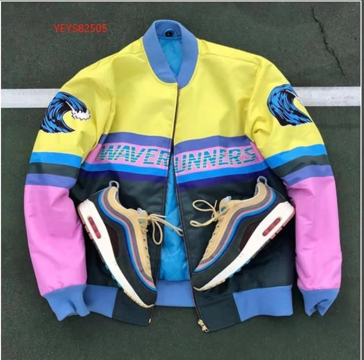 New trendy WAVERUNNERS print personality fashion jacket