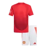 Manchester United Home Kids Soccer Jerseys Kit 2024/25