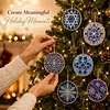 6pcs DIY Pearl Diamond Painting Christmas Tree Hanging Ornaments