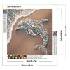Stone Art Dolphin - Full Round Drill Diamond Painting