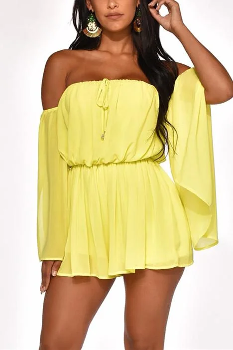 Fashion Casual Off Shoulder Backless  Dress