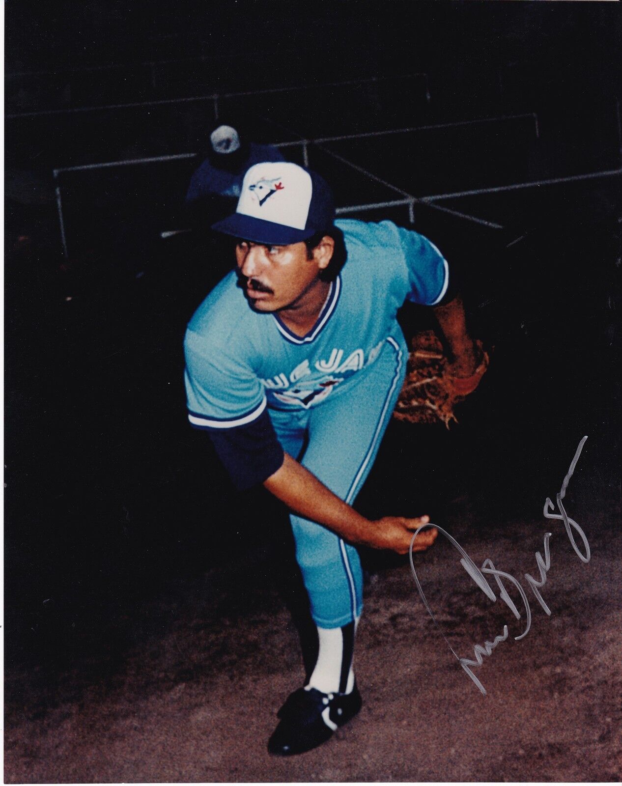 JUAN BERENGUER TORONTO BLUE JAYS ACTION SIGNED 8x10