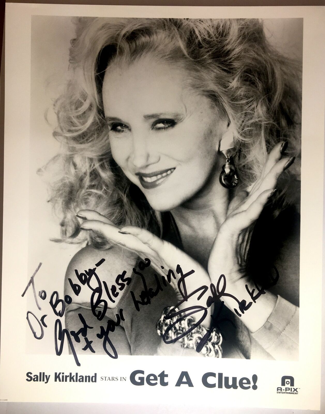 Sally Kirkland Signed 8x10 Photo Poster painting Get a Clue Cold Feet Actress Autograph Auto