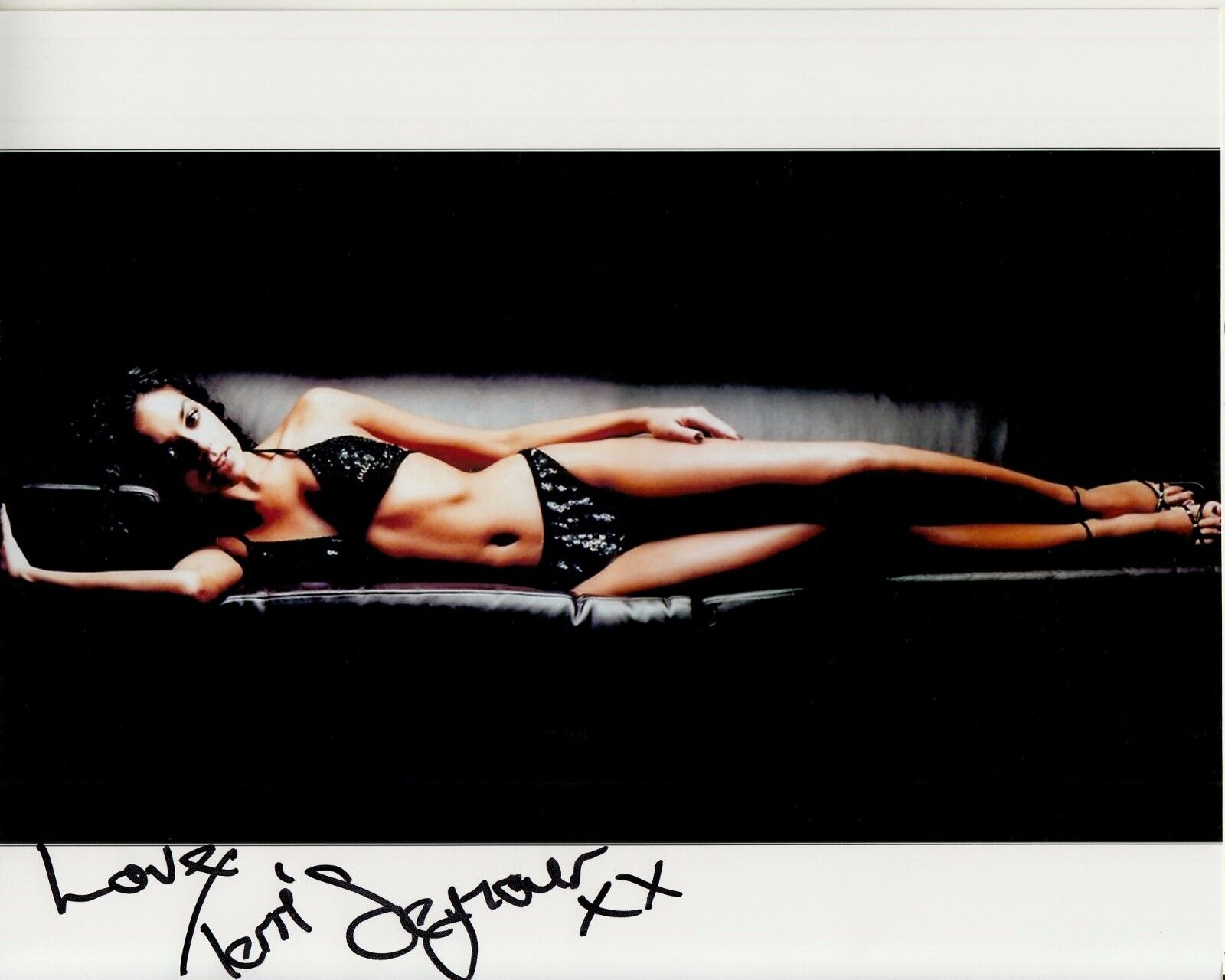 TERRI SEYMOUR hand-signed HOT BRA PANTIES LONG LEAN 8x10 w/ lifetime UACC RD COA