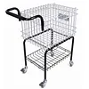 [US Local Warehouse] Foldable Tennis Cart Holds 350 Balls Sports Ball Hopper for Teaching & Court Use