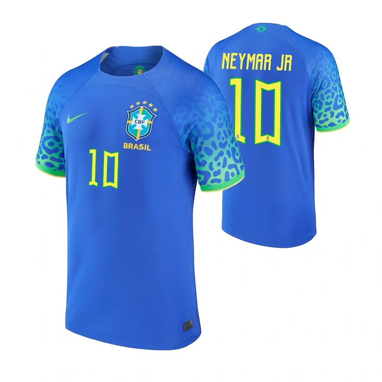 Brasilien Neymar JR 10 Auswärtstrikot Kinder Minikit WM 2022