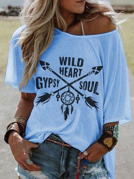 Bestdealfriday Casual Top Hippie Printed
