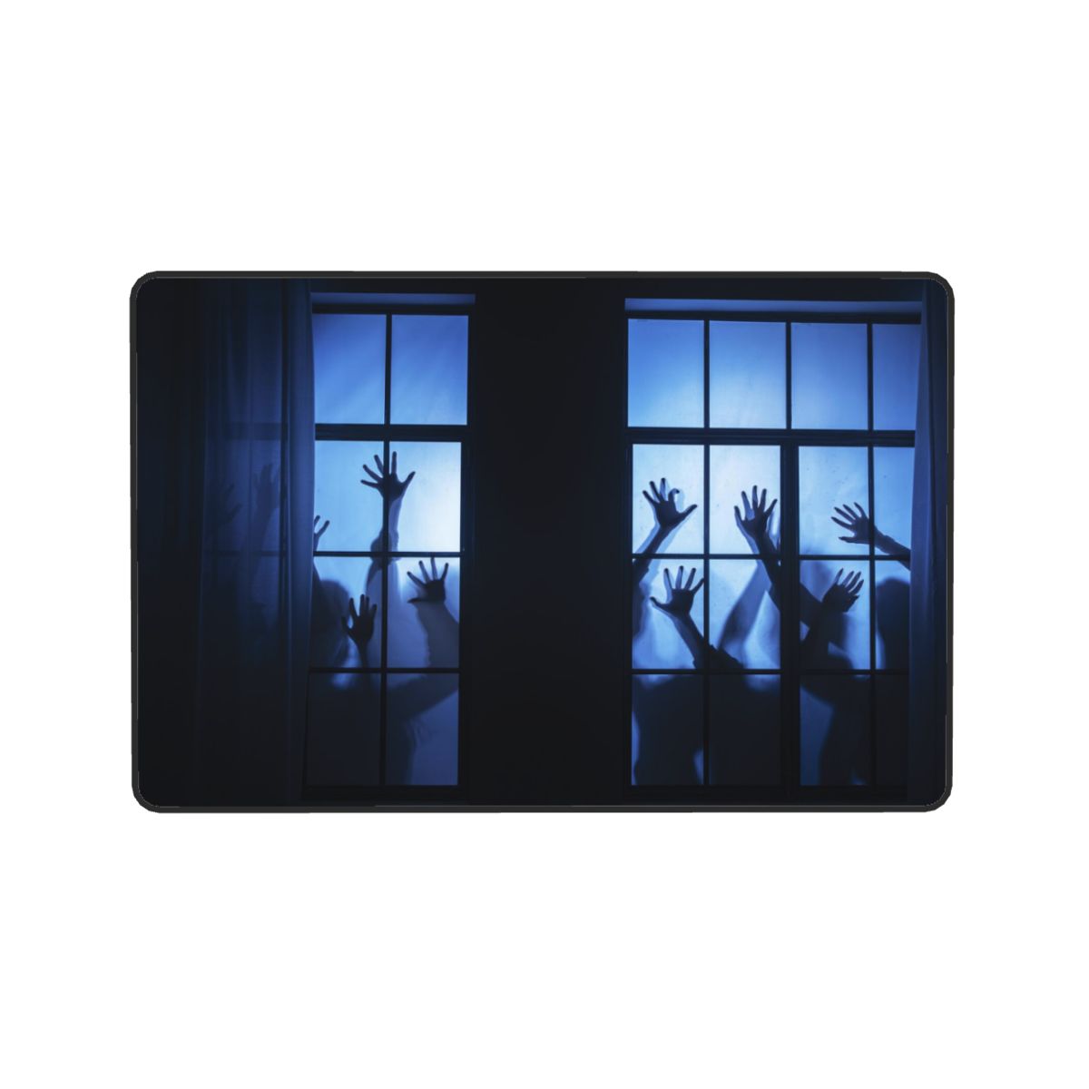 Halloween Spooky Zombie Hands Window Non-Slip Flannel Rug