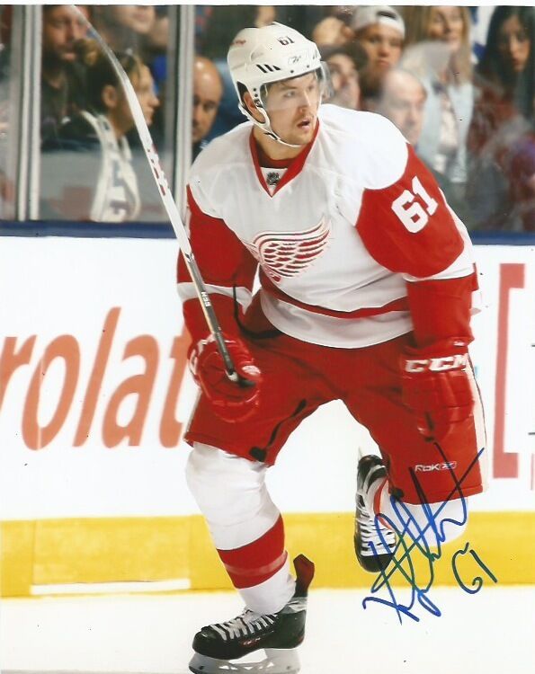 Detroit Red Wings Xavier Ouellet Signed Autographed 8x10 Photo Poster painting COA A