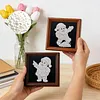 12Pcs DIY Pearl Painting Santa Claus for Home Wall Decor(15x15cm)
