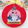 Christmas-DIY Embroidery Kit with Pattern Cotton Threads Needles Hoop 30*30cm/11.8*11.8in