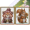 (2pcs) Four Seasons-14CT Stamped Cross Stitch 19*22cm(Bundle Sale)