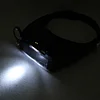 LED Light Headband Magnifier 1.5x 3x 8.5x 10x HD Magnifier Watch Repair Supplies