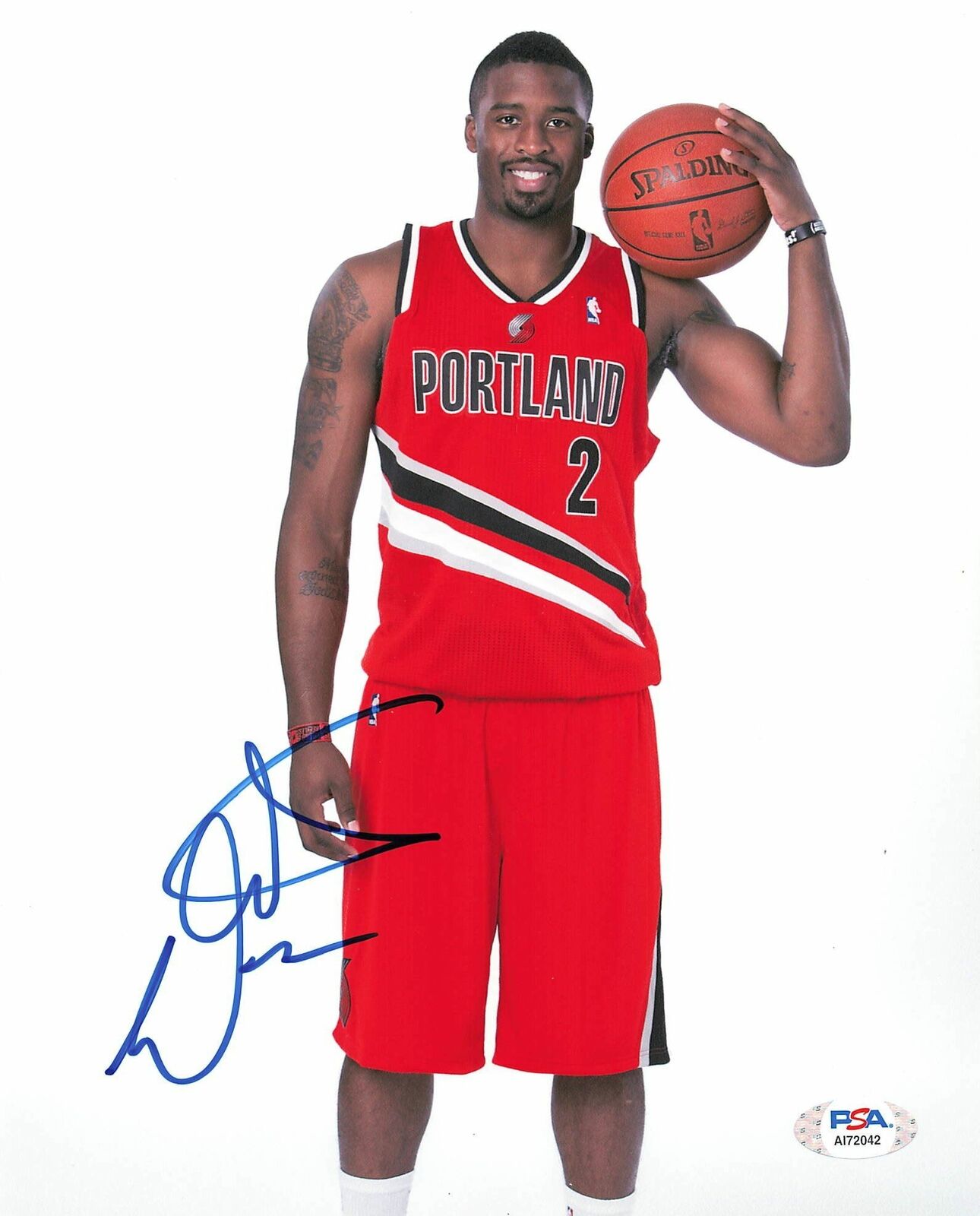 Wesley Matthews signed 8x10 Photo Poster painting PSA/DNA Portland Trailblazers Autographed