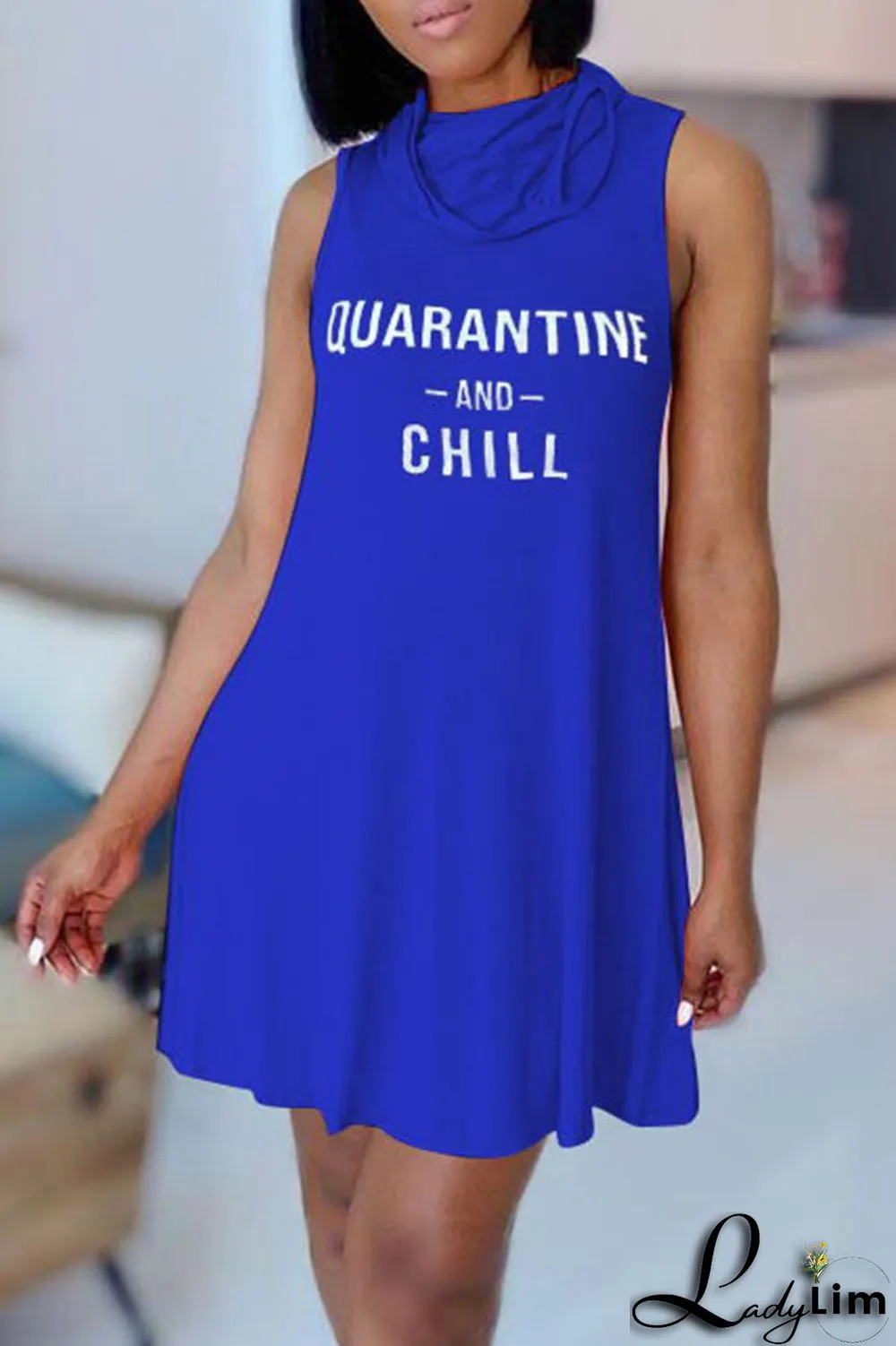 Pink Casual Print Patchwork O Neck Straight Dresses