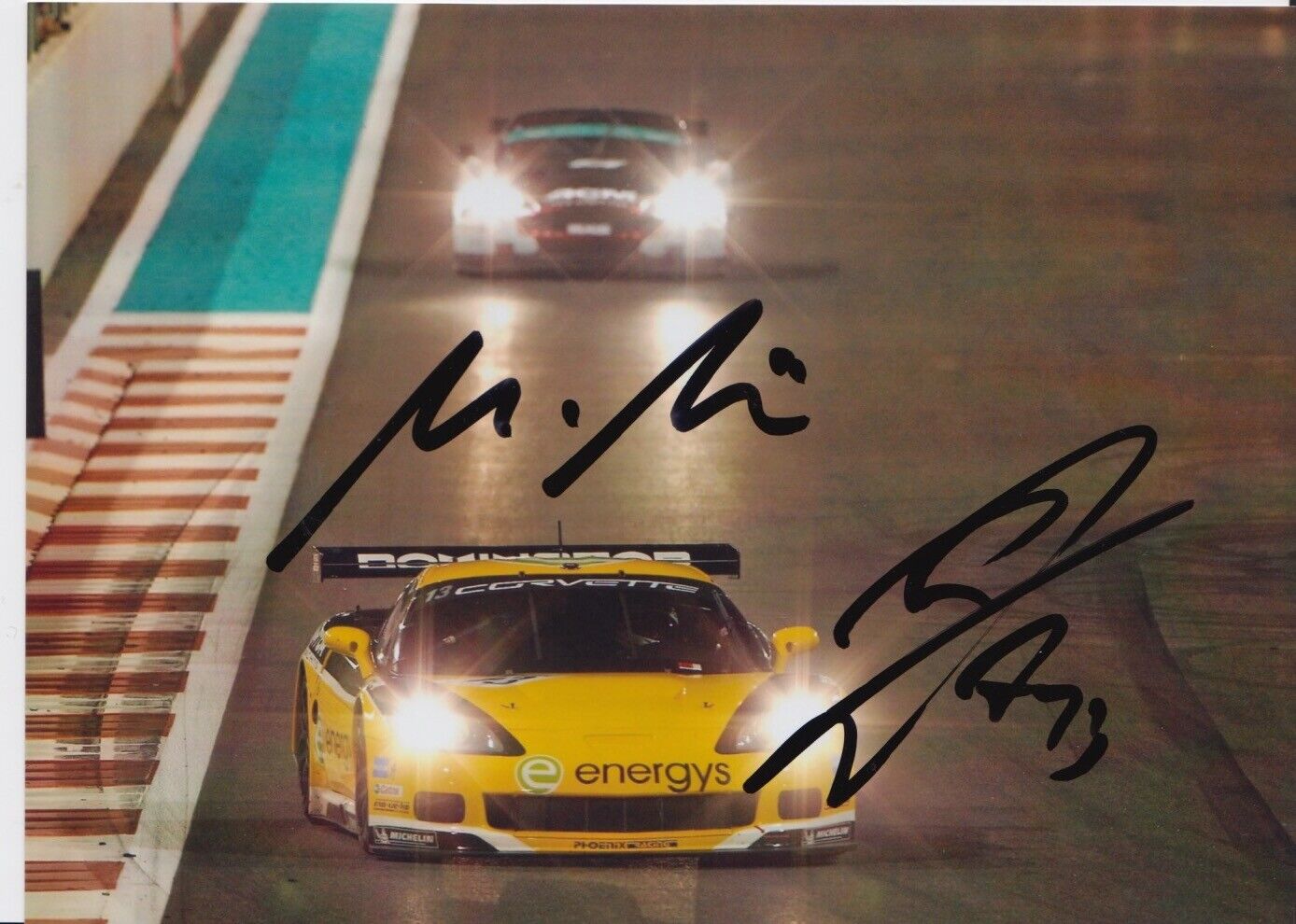 Marc Hennerici and Andreas Zuber Hand Signed 7x5 Photo Poster painting - FIA GT Championship 7.